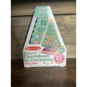 COUNTDOWN TO CHRISTMAS PLAYSET Melissa & Doug PINK Wooden 25 Ornaments
